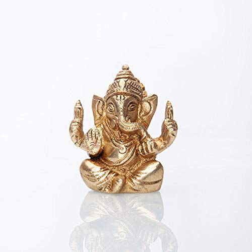 Bodhi Ganesha Statue, Messing ca. 7 cm