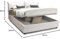 Talamo Italia - Doppelbett Jasmine, Bettkasten mit Kunstlederbezug, 100 % Made in Italy, Öffnung vorne, inklusive Matratze 160 x 200 cm, Weiß