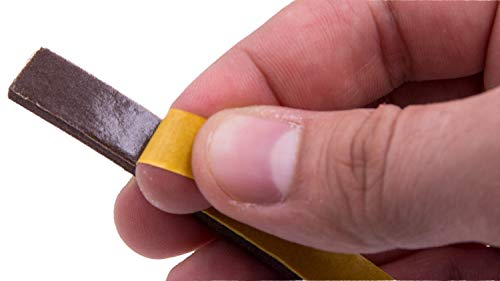 Fensterdichtung Türdichtung PVC Schaumstoffdichtung braun selbstklebend 2 x 6 m