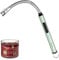 SUPRUS Candle Lighter Electric Flameless Lighter Rechargeable USB lighter With Safe Button (Green)