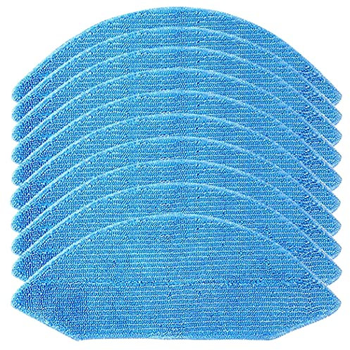 Lot de 10 chiffons de nettoyage de rechange pour aspirateur Ecovacs Deebot U2 U2 Pro DGN22, lingettes lavables