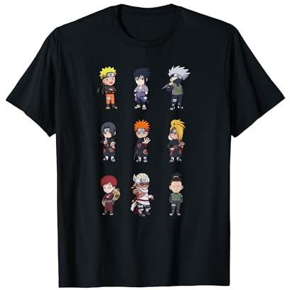 Naruto Shippuden Déformé 9 vers le haut T-Shirt