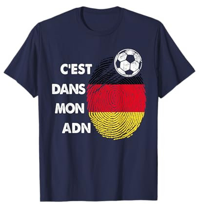 Drapeau Allemagne Cadeau Foot Allemagne C'est Dans Mon ADN T-Shirt