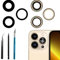 3pcs 13 Pro Max / 13 Pro Sapphire Rear Back Camera Glass Lens Replacement for iPhone 13 Pro for iPhone 13 Pro Max with Adhesive Preinstalled Includes Replacement Repair Toolkit Set