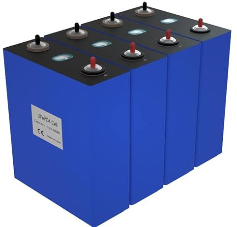 DOGBOO Batterie de grade A lifepo4 4 pièces 3,2 V280 Ah 300 Ah Cellule de phosphate de fer et de lithium solaire 12 V 24 V 48 V No 200 Ah (couleur : 4 pièces 3,2 V 280 Ah