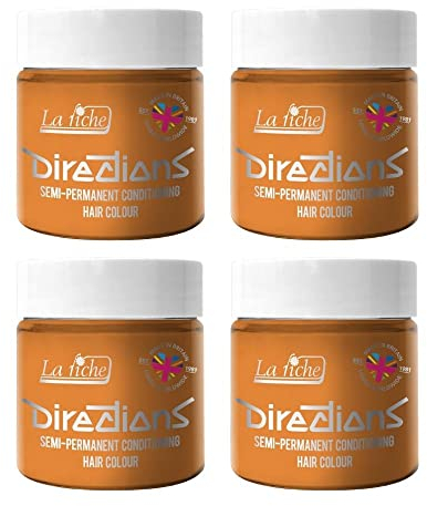 La Riche Directions Semipermanente Haarfarbe 100 ml Dose 4 Packung (Apricot)