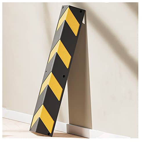XPLKQXE Türschutz Garagenwand, L-Form Ecke Guard Reflektierende Gelbe Streifen, Auto Parken Lagerhaus Wand Rand Und Stoßfänger Guards (Farbe : Black+Yellow-120cm, Größe : 20pcs)