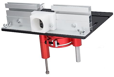Router Lift Kit, Router Lift System Electric Router Table Insert Plate Lifting Base Kit for Woodworking Chamfering Trimming (Black)