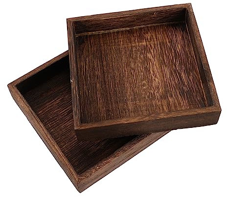 Cabilock 2Pièces Plateau de Rangement pour Bijoux Organisateur Décoratif et Pratique pour Table Support pour Bracelets et Bagues Design Chic