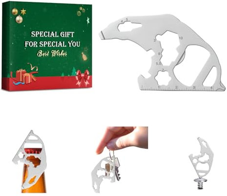 Multifunktions-Flaschenöffner-Schlüsselanhänger – Geburtstagsgeschenke, Gadgets für Männer, Ihn, Vater, Ehemann, Freund, Frauen, EDC-Werkzeuge, Ausrüstung, Mini-Schraubendreher, Taschen-Multitools für