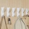 pickpiff Self Adhesive Hooks, Sticky Hooks Extra Sturdy, Hanging up to 6KG, Metal Stainless Heavy Duty Stick on Wall Door, for Towel Coat Hat Purse in Bathroom Shower Kitchen, White, 6 Pack