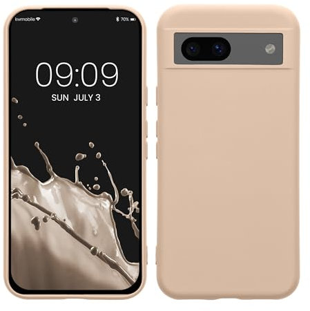 kwmobile Housse Compatible avec Google Pixel 8a Coque - Housse de téléphone Souple et Fine en TPU Silicone - Coconut Swirl