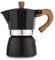 Retoteng Cafetière à expresso pour cuisinière – Cafetière à moka en aluminium de 3 tasses, petite cafetière de 142,7 g – Percolateur à café cubain manuel italien pour cappuccino, latte (noir)