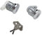 (Lot de 2) Barillet Serrure de Porte Avant Gauche ET Avant Droite AVEC 2 Clés compatible avec R21 R5 CLIO I SUPER 5 TWINGO I - 7701349790 7701349791 7701367603