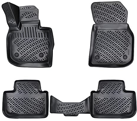 fussmattenprofi.com 3D Gummimatten Set für BMW X3 G01 G08 F97 Baujahr ab 2017 | Extra Hoher Rand Allwetter Auto Fussmatten I TPE Geruchlos rutschfest Fußmatten Zubehör