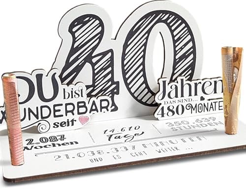 40 Geburtstag - 40 Jahre 3D-Holzkarte | Geldgeschenke, 40 Geburtstag Frauen, 40 Geburtstag Männer, 40 Geburtstag, 40. Geburtstag Frauen, 40 Geburtstag Deko, 40. Geburtstag Männer