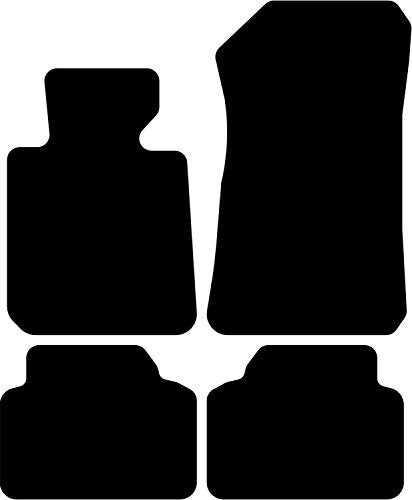 Kovvar Fußmatten passend für BMW 3er E90/E91 2005-2012 Passend zur Ausführung: Limousine/Touring | Befestigungssystem: Klettverschluss | Qualität: Basic