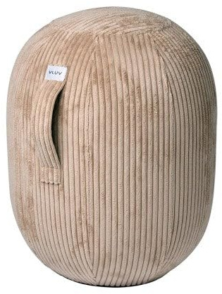 VLUV® BOL VLIP Sitzball Büro ergonomisch - Gymnastikball mit Stoffbezug waschbar, atmungsaktiv, mit Tragegriff und Wegrollschutz - Sitzball für Schwangerschaft und Home Office