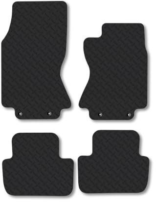 Jaguar S-Type (2002-2008) [Automatic] 5mm Rubber Car Mats | Heavy Duty Rubber Tailored Fit Floor Mats Full Coverage Durable Waterproof Accessories Easy Clean Anti Slip Made in the UK