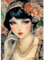 MAXBYE Vintage Dame 5D Diamond Painting Kits pour Adulte, DIY Diamond Art Kits Full Round Drill Cristal Images Arts Peinture Point Croix Diamant Painting Complet Home Wall Decor Cadeau 30x40 cm