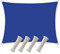 ACHBGTMQ Voile d'ombrage rectangulaire imperméable pour Jardin, Voile d'ombrage, Parasol, Bleu, 2 x 5 m, Corde Incluse