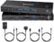 YOUTINGHDAV KVM Switch 2 PC 2 Monitore USB C, KVM Switch Dual Monitor for Laptop & PC, USB 3.0 MST Dual 4K@60Hz, PD 60W für Laptop, HDMI DP KVM-Switches USB C, mit Wired Remote