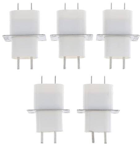 5Pcs Electronic Microwave Oven Magnetron 4 Filament Pin Sockets Converter for Home Microwave Oven Replacement Accessories