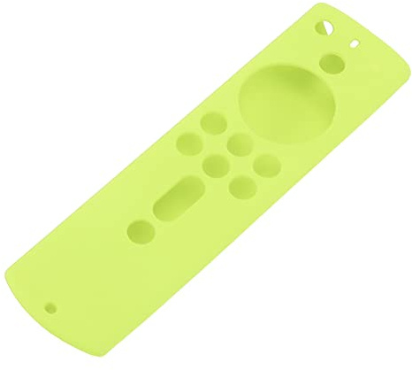 Portable Electronic Device Cover, Shockproof Silicone Case, Non-slip Design, Full Accessibility for Fire TV Stick 4K 2018 Remote Control (Fluorescent Green)