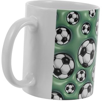 ULTECHNOVO Tazza per Fan Calcio Facile da per Appassionati Sport Bicchiere Decorativo