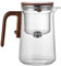 Ollas grandes para té: jarras de agua elegantes con textura de vidrio, adecuadas para oficina y hogar, tetera de gran capacidad