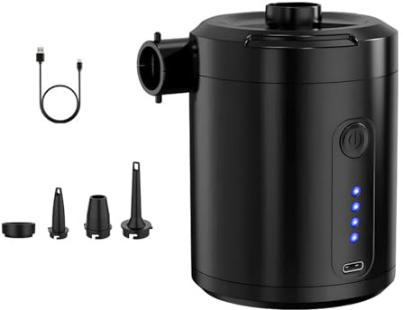 Bomba eléctrica portátil 5200 MAH, uso continuo de aire funcional para piscinas