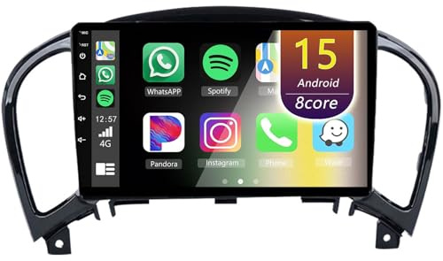 Eouyt Android Autoradio per Nissan Juke 2010-2014, 9 Touch Screen Stereo Auto con CarPlay Android Auto GPS Bluetooth Telecamera(4Core(1+32GB))