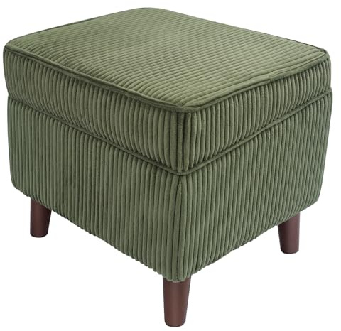 EOSVALO Sitzhocker mit stauraum,Fusshocker gepolstert für Sessel,Fußbank mit Verstellbarer Deckel, Fußhocker für schminktisch,Wohnzimmer, Schlafzimmer,Sofa