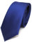 TigerTie Herren Krawatte 6 cm schmale Satin Tie in blau royalblau einfarbig uni Business, festliche Veranstaltungen und Freizeit