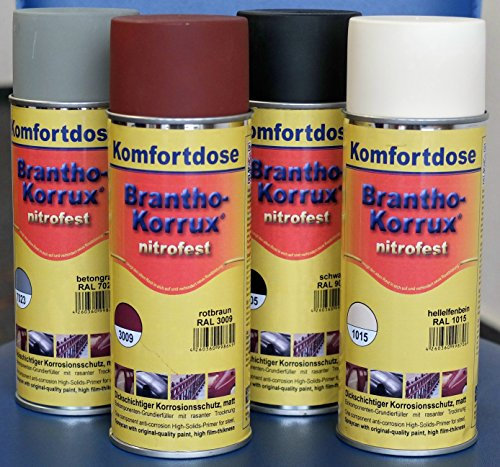 Brantho Korruxnitrofest 400 ml RAL 7023 betongrau Komfort-Sprühdose, Rostschutzfarbe