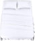 Utopia Bedding - Set Lenzuola Matrimoniali 4 Pezzi 150x200 cm - Set Lenzuola Letto, Spazzolata Poliestre di Microfibra - Lenzuolo con Angoli, Lenzuolo Piatto e 2 Federe 50x75, Bianco