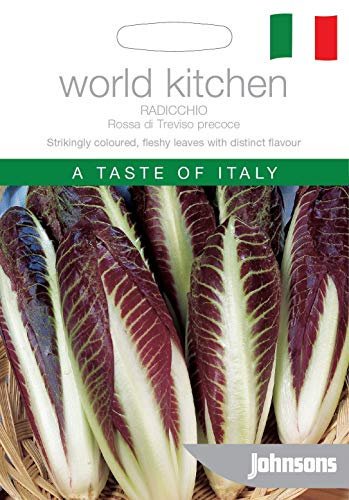 Portal Cool Paquete de semillas: Johnsons vegetal World Kitchen Red radicchio di Treviso Precocoe 1000 Semillas