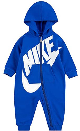 NIKE Baby Boys' Hooded Coverall Jumpsuit, Game Royal, 6 Months