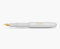 Kaweco Sport Classic Fountain Pen White, Fine Nib with Kaweco Sport Octagonal Clip Gold