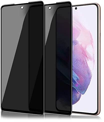 IBEX Anti-Spy Displayschutzfolie aus Hartglas für Samsung Galaxy S21 5G, [2 Stück] Anti-Spy Privacy Displayschutzfolie 3D vollständige Abdeckung 9H Ultra-strapazierfähig, privater Displayschutz