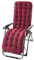 Liegenauflage, Gartenliege Auflage, Deckchair Auflage, Dick Garten Liege Stuhl Polster, Anti-Rutsch Kissen Für Gartenliegen Sonnenliege Liegestuhl,Weinrot,155x48x8cm