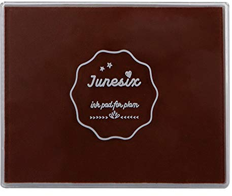 Große Stempelkissen, waschbar, für Scrapbooking, Fingermalfarbe, Stempelkissen für Kinder, für Gummistempel, DIY-Karten, Gemälde, Baby-Fußabdruck (Kaffee)