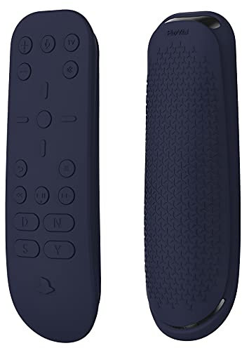PlayVital Funda Protectora de Silicona para ps5 Mando a Distancia - Cubierta Ergonómica, Resistente a Golpes y a Prueba de Caídas, Protector Completo para Control Remoto (Azul Medianoche)