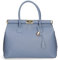 Chicca Borse Borsa Donna a Mano Pelle con Tracolla Bauletto (D41 Carta Zucchero)