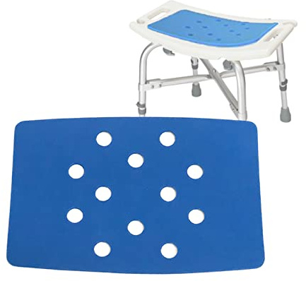 Tapis de Chaise de Bain – Coussin de Banc de Douche antidérapant en Mousse EVA avec adhésif pour Personnes handicapées, Personnes âgées, incurvés(selles Non incluses)
