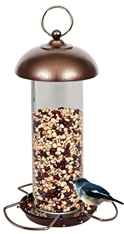 Ram® Copper Hanging Mixed Seed Bird Feeder With Hanger For Garden Outside Lawn Wild Bird Feeder Feeding Station