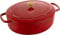 BALLARINI Bellamonte Cocotte Bräter, Gusseisen, emailliert, oval, 31 cm, 5,5 l, Rot