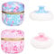 Lezevn 4-Piece Body Powder Set - Puff & Container for Baby, Women, Home & Travel Use