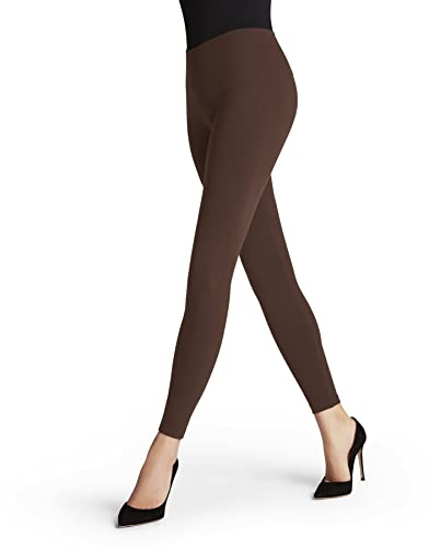 FALKE Damen Leggings Seamless Fein blickdicht einfarbig 1 Stück, Braun (Brandy 5167), L