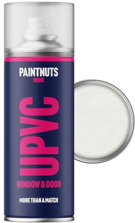 Paintnuts uPVC Window & Door Paint - RAL-9003 - SIGNAL WHITE Satin 400ml Spray Can